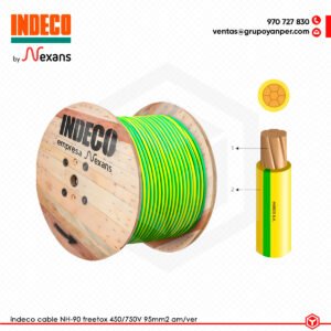 Alt text: Cable INDECO NH-90 unipolar 1x95 mm² libre de halógenos.