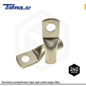 Terminal comprensión tipo ojal 240mm2 (1/2") caña larga talma