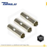 Unión tubular de cobre estañado para conexión eléctrica segura y resistente a la corrosión