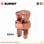 BURNDY CONECTOR SPLIT BOLT DE COBRE 500KCMIL UL KS24