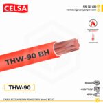 Cable CELSA Ecosafe THW-90 6mm² rojo 450/750V, conductor de cobre clase 2.