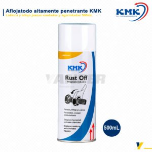 Aerosol KMK Rost Off lubricante altamente penetrante de 500 mL para aflojar piezas oxidadas y agarrotadas.