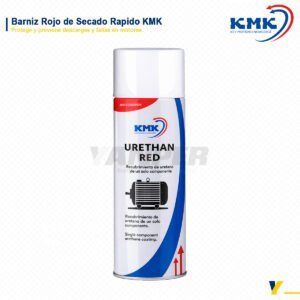Barniz rojo dieléctrico KMK Urethane Red en aerosol de 500 mL para protección eléctrica y motores