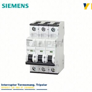 SIEMENS Interruptor Termomag. para Riel 5SY4332-7 32A 10kA 3P 230/400VAC